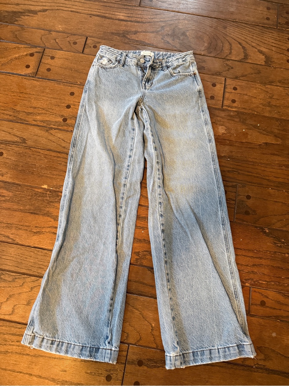PacSun Light Blue Wide-Leg Jeans for Women